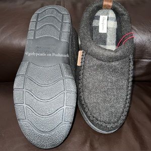 Dearfoams Slippers Men’s Wool Blend Memory Foam NEW